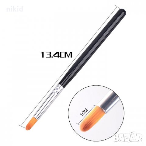 Кръгла четка за лак лакиране маникюр ув UV гел, снимка 2 - Продукти за маникюр - 25175836