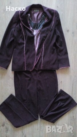 bordo, костюм + подарък топ , сако и панталон, снимка 1 - Костюми - 14087079