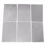 2 вид 6 материи тъкани тексил големи релефни текстурни пластмасови стенсил подложки отпечатък , снимка 5