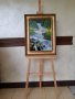 Маслена картина "Водопад" италиански художник, снимка 12