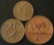 лот от 3 монети 1970, Южна Африка, снимка 1