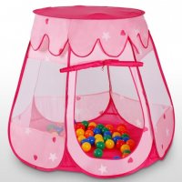 Детска палатка със 100 разноцветни топки, снимка 5 - Играчки за стая - 27160689