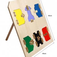 Montessori Lock Table Монтесори табло с 6 ключалки на стойка, снимка 1 - Образователни игри - 26626284