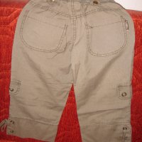  Нов панталон 7/8 за момиче варен памук каки цвят за 8 години, снимка 3 - Детски панталони и дънки - 33609828
