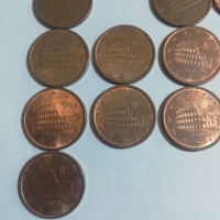лот 18 монети 5 евроцента Италия, снимка 2 - Нумизматика и бонистика - 44861647