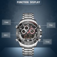 Мъжки часовник NaviForce многофункционален NF9188 SВS. , снимка 8 - Мъжки - 34799812