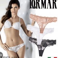 Lormar S,M,L черни,телесни италиански дантелени прашки италианско бельо Лормар дантелена прашка, снимка 1 - Бельо - 20035532