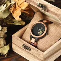 Оригинален, ръчно изработен дървен часовник, Модел P14-2 / P14-3, снимка 2 - Луксозни - 26818556
