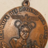 Медал от Олимпиадата в Берлин 1936г., снимка 6 - Антикварни и старинни предмети - 43801636
