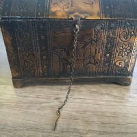 Стара Медна кутия за бижута , снимка 2 - Антикварни и старинни предмети - 44128946