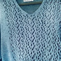 Прекрасна бутикова блуза кроп MARC ABBAS EXCLUSIV, снимка 12 - Блузи с дълъг ръкав и пуловери - 43485105