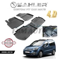 Гумени Стелки SAHLER 4D CITROEN BERLINGO 2008 - 2018, снимка 1 - Аксесоари и консумативи - 43992818