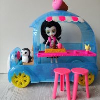 Комплект камион за сладолед и кукла пингвин и любимец. Енчантималс Enchantimals  35лв., снимка 10 - Кукли - 37446504