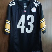 Pittsburgh Steelers #43 Troy Polamalu Nike оригинална тениска фланелка jersey NFL on field , снимка 2 - Тениски - 43555056