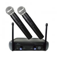 Караоке микрофони ЕК-9904, 2 броя безжични, снимка 1 - Микрофони - 38072136