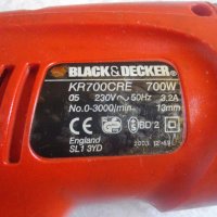 Black Decker KR700CRE-710 Вата-Английска-Ударна Бормашина-Дрелка-Блек Декер, снимка 9 - Бормашини - 33170043