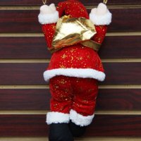 Летящ Дядо Коледа с парашут, снимка 4 - Други стоки за дома - 38807206