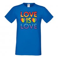 Мъжка тениска Love Is Love 2 multicolor Прайд,Празник.Повод,Изненада, снимка 3 - Тениски - 37103173