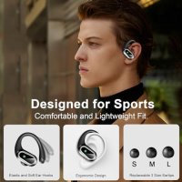 Нови Безжични Слушалки Poounur Bluetooth 5.3, ENC Шумопотискане, IP7, снимка 4 - Bluetooth слушалки - 43669903