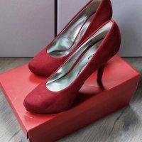 Дамски обувки Graceland с висок ток от изкуствен велур 38, снимка 1 - Дамски ежедневни обувки - 43950965