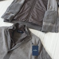 Hackett Nylon Panel Wool Full Zip Mens Size M НОВО! ОРИГИНАЛ! Мъжка Вълнена Жилетка с цял цип!, снимка 1 - Пуловери - 42948921