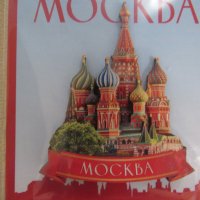 Автентичен дървен 3D магнит от Москва, Русия-серия-, снимка 3 - Колекции - 43051943