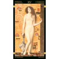 карти таро LOSCARABEO GOLDEN KLIMT  нови Изкуството на Густав Климт заема водеща позиция в началото , снимка 11 - Карти за игра - 32666298