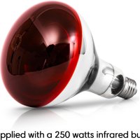 Отоплителна лампа Ledivion за домашни птици с 250 W инфрачервена топлинна крушка, снимка 5 - Лед осветление - 43611376