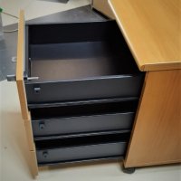 Шкафче за бюро на колела - контейнер със заключване 42/53/59см, снимка 17 - Шкафове - 40879807