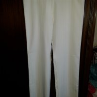 Дамски бял панталон еластичен, снимка 2 - Панталони - 21724855