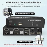 Двоен монитор HDMI KVM превключвател 2 порта

, снимка 2 - Други - 43215731