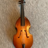  Мини модел на цигулка, снимка 2 - Антикварни и старинни предмети - 43919016