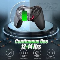 Контролер Terios за PS4, съвместим с PS4/Pro/Slim, контролер Play-Station4, снимка 4 - Аксесоари - 43899797