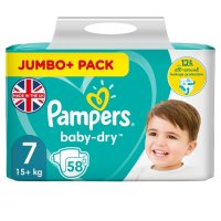Pampers Baby dry 7/58бр - 35лв, снимка 1 - Пелени, памперси - 43048595