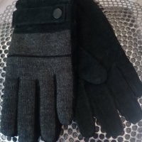 Мъжки ръкавици Естествена кожа и текстил Фрумоас, снимка 1 - Ръкавици - 43800145
