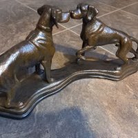 Метална статуетка ловни кучета  пойнтери, снимка 11 - Декорация за дома - 38582334