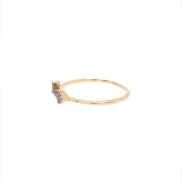 Златен дамски пръстен 0,71гр. размер:54 14кр. проба:585 модел:20584-1, снимка 2 - Пръстени - 43010931