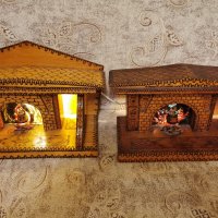 Дървени сувенири с осветление , снимка 1 - Антикварни и старинни предмети - 43078382