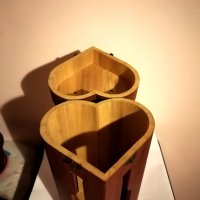 Страхотна Дървена Кутия За Два Броя Вино, снимка 3 - Антикварни и старинни предмети - 39854424