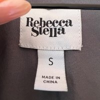 Rebecca Stela Дантелена сива рокля с подплата S размер 🩶, снимка 5 - Рокли - 43913233