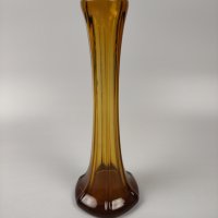 Стъклена ваза Amber Glass, снимка 2 - Вази - 43535953