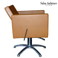 Професионален италиански стол Salon Ambience, Square - охра, снимка 6 - Фризьорски столове - 36714248