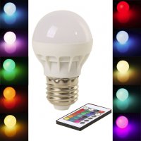 RGB LED КРУШКИ С ДИСТАНЦИОННИ УПРАВЛЕНИЯ - КОД 1465, снимка 9 - Лед осветление - 28527557