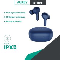  AUKEY EP-T25 TWS слушалки с докинг, Bluetooth 5.0, USB-C, 25 часа възпроизвеждане , снимка 2 - Безжични слушалки - 40339533