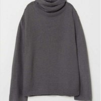 Сив пуловер НМ р-р М, снимка 1 - Блузи с дълъг ръкав и пуловери - 28177478