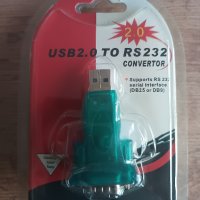 Преходник USB-RS232, снимка 1 - Кабели и адаптери - 43757721