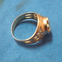 златен пръстен 14кт ръчна изработка, снимка 4 - Пръстени - 34660527
