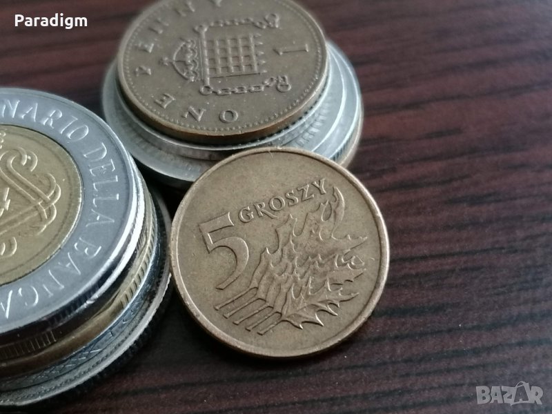 Монета - Полша - 5 гроша | 1990г., снимка 1