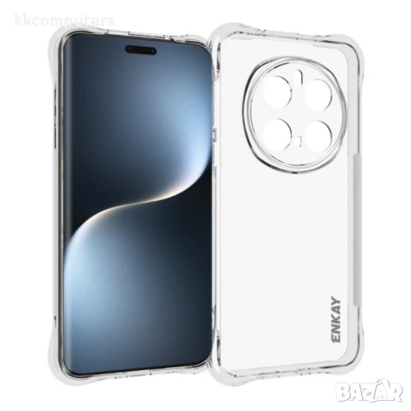 Honor Magic7 Pro 5G Удароустойчив ENKAY Силиконов Калъф и Протектор, снимка 1