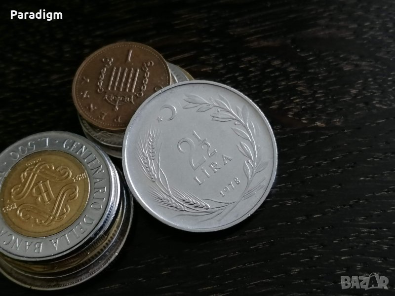 Монета - Турция - 2 и 1/2 лири | 1978г., снимка 1